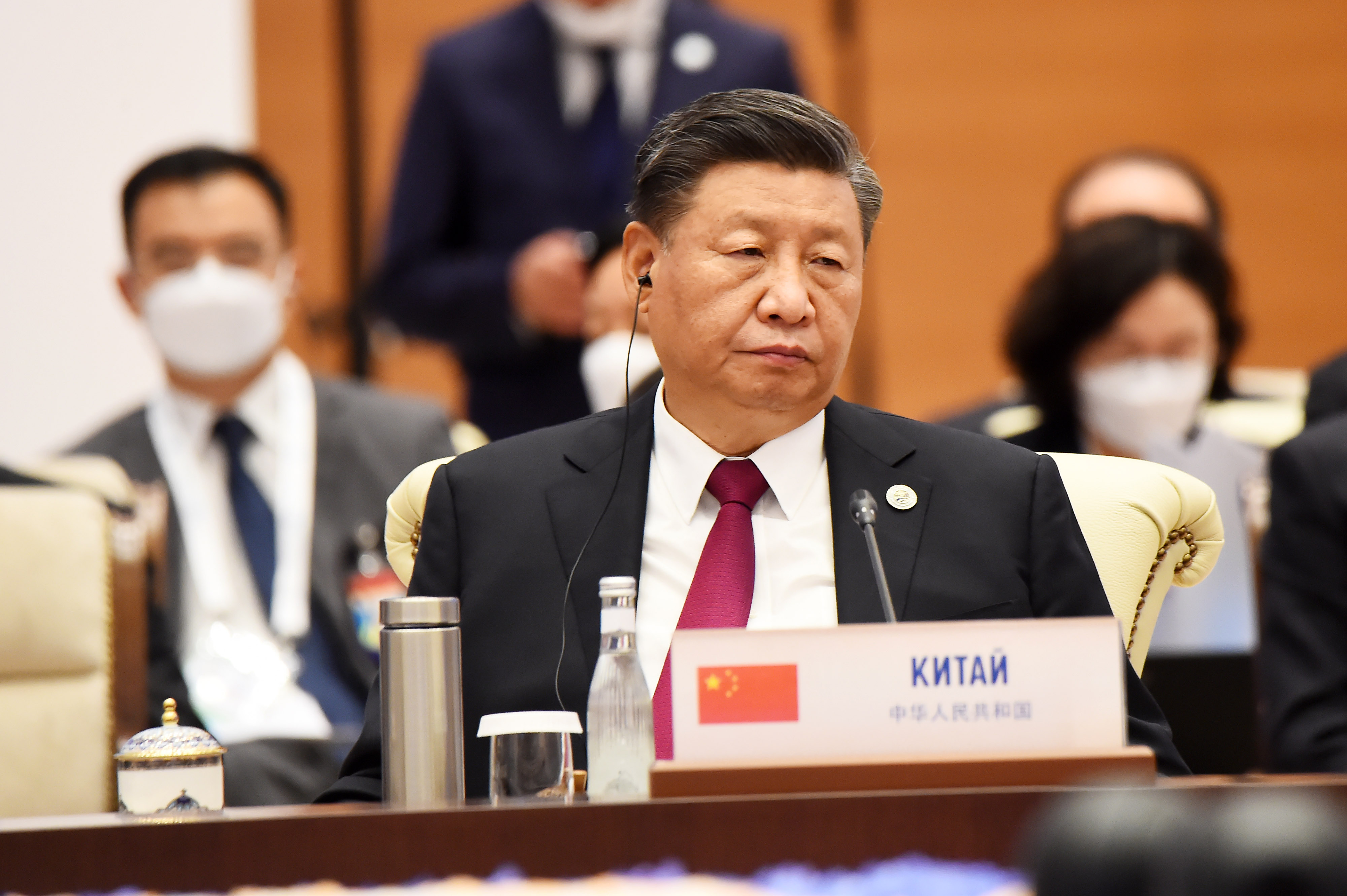 Chinese President Xi Jinping attends the Shanghai Cooperation Organisation (SCO), Samarkand, September 16, 2022.