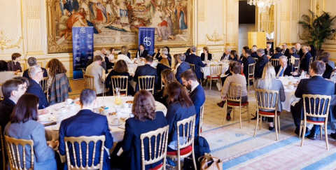 Petit-déjeuner débat avec Maia Sandu, Présidente de la République de Moldavie, le 8 mars 2024