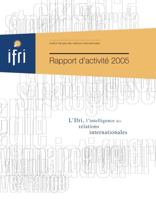 2005 - Couverture du Rapport annuel de l'Ifri