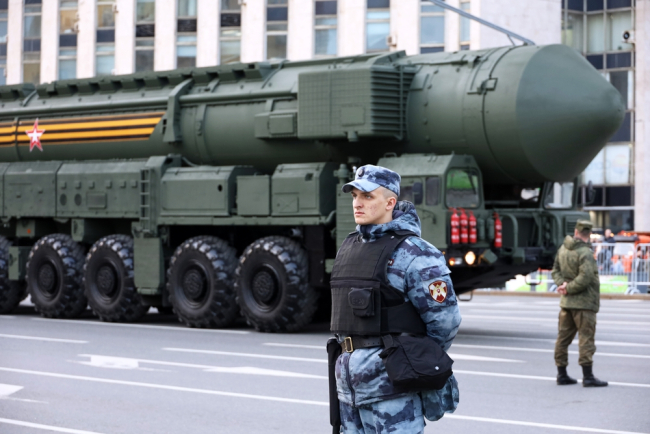 Moscou, Russie - mai 2022 : Soldats des forces militaires russes