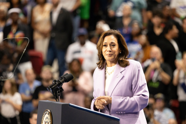 Las Vegas, États-Unis d'Amérique, le 10 août 2024, la vice-présidente Kamala Harris au rassemblement de la campagne Harris-Walz à Las Vegas, Nevada.