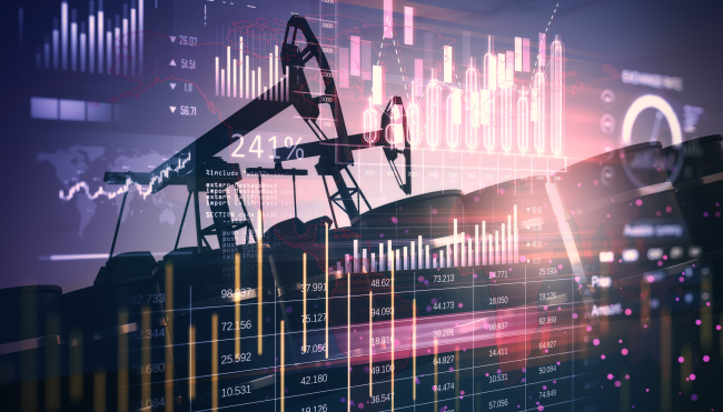 Concept du marché pétrolier et du commerce de l’énergie