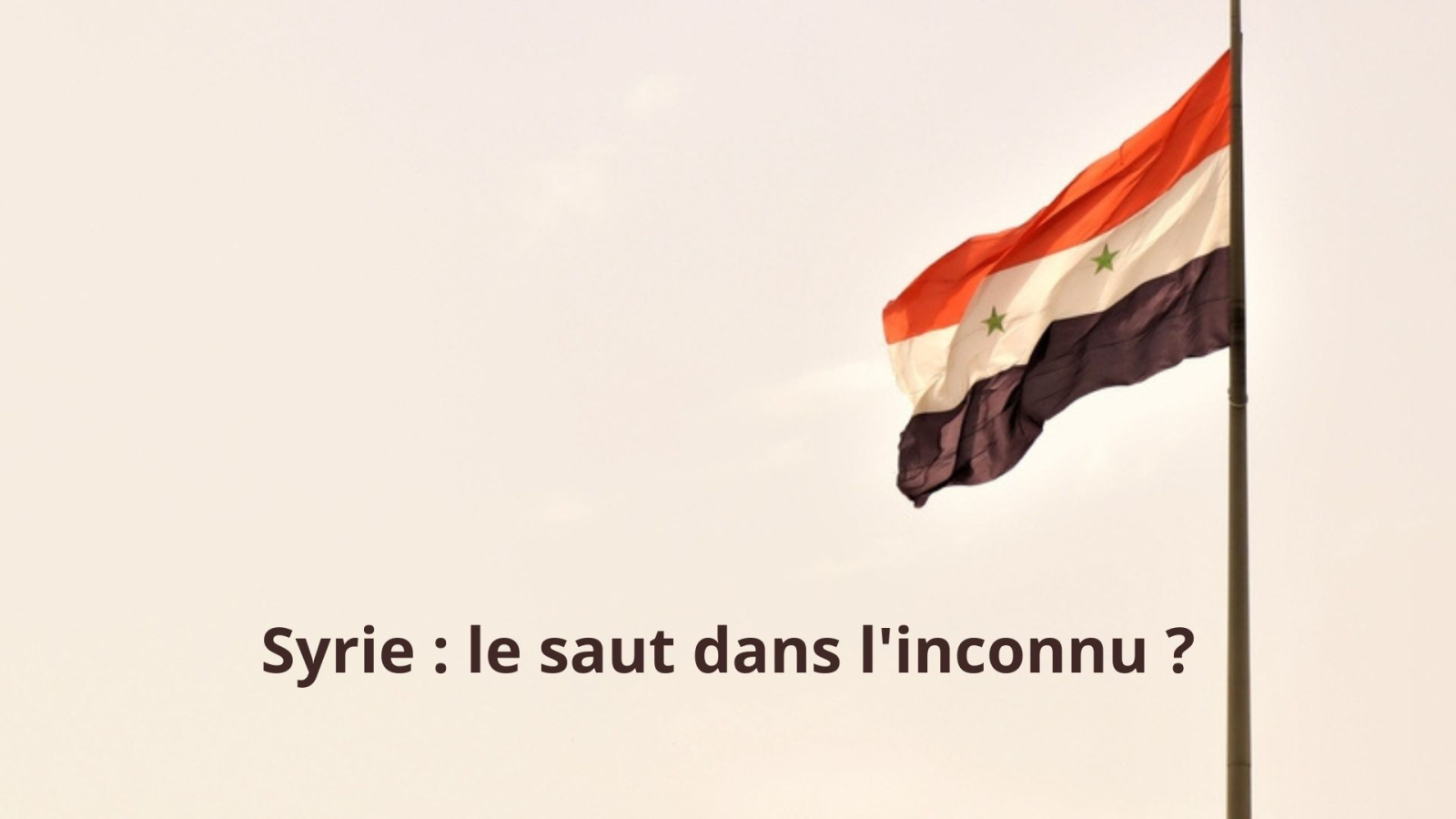 Drapeau de la République arabe syrienne