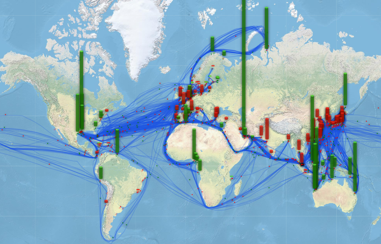 Global LNG trade flows 1Q 2023